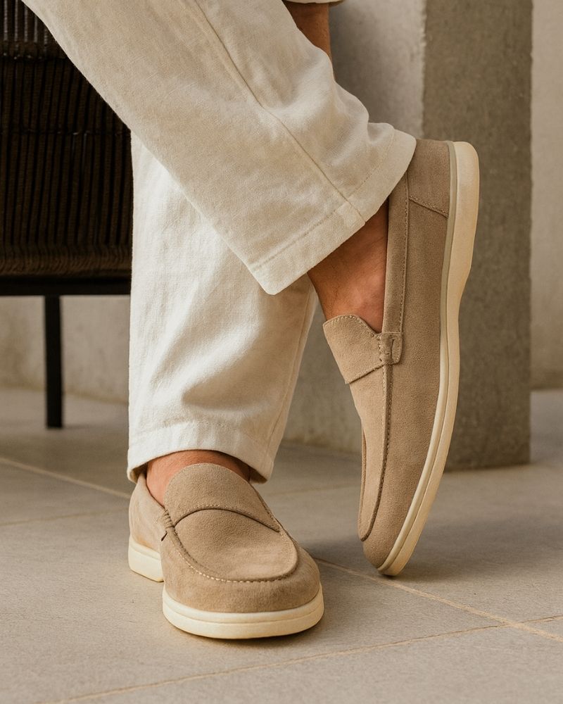 MONACO OLD MONEY SUEDE LOAFERS