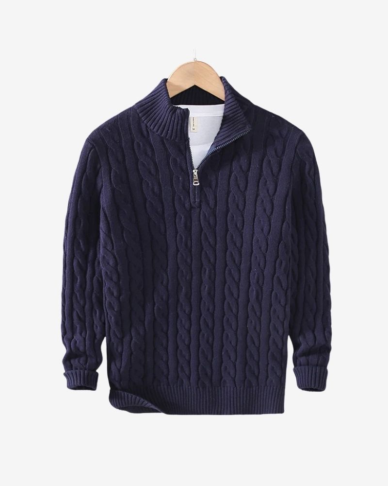 TAEBAEK ZIPPED SWEATER