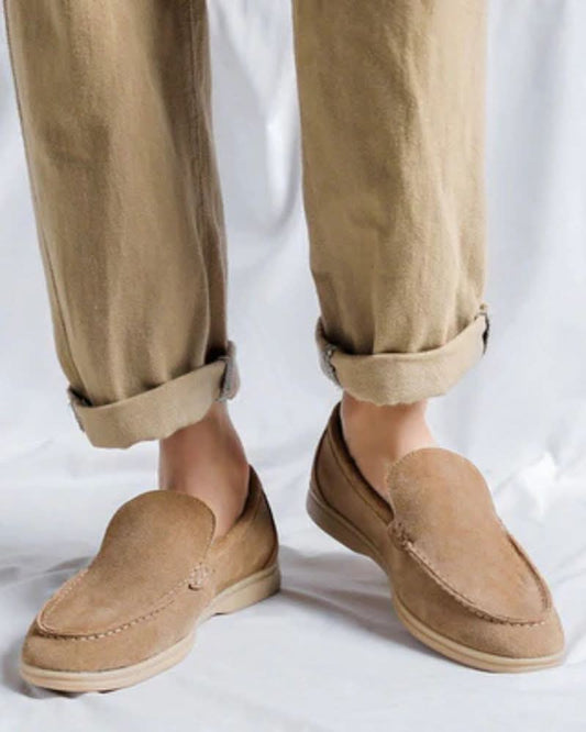 GEONWOO OLD MONEY SUEDE LOAFERS