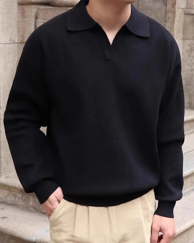 BUSAN V‑NECK POLO