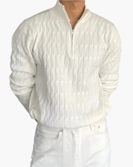 GWANGJU HALF ZIP SWEATER