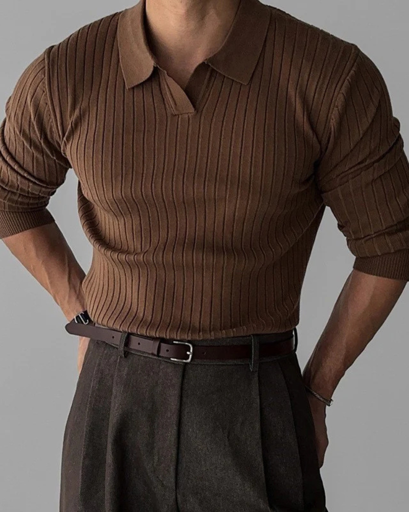 SUWON V‑NECK POLO