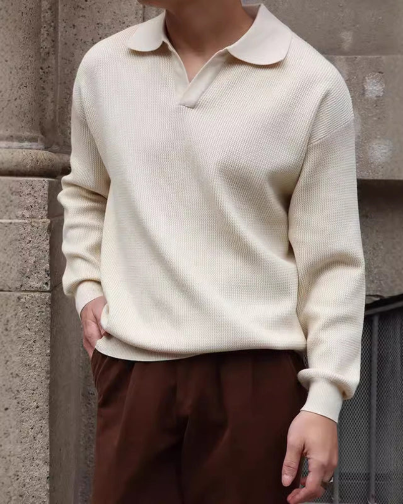 BUSAN V‑NECK POLO