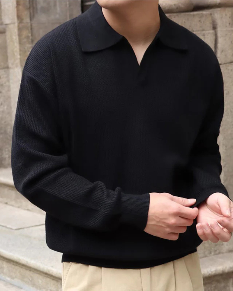 BUSAN V‑NECK POLO